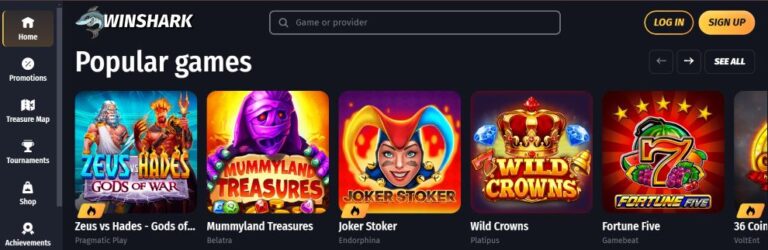 certificiran Winshark Casino reload bonus ponuda u Croatia